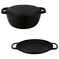 Ceaun Maysternya Uzbec WOK 6l / Fontă / Black photo 3