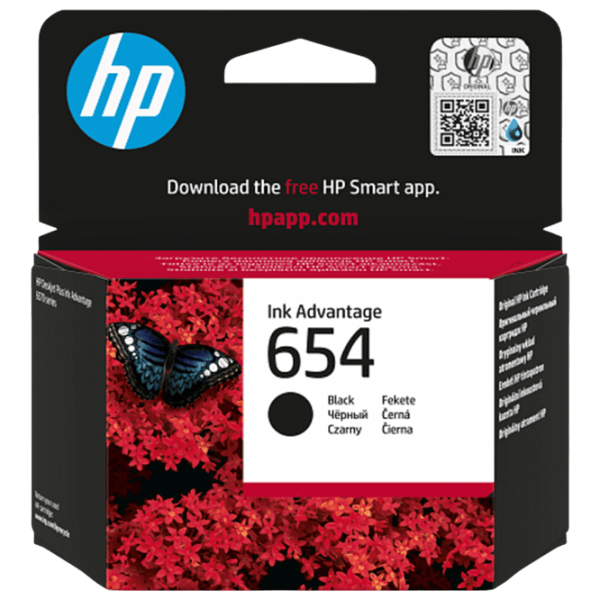 Cartuş HP 654 Black/ /  photo 1