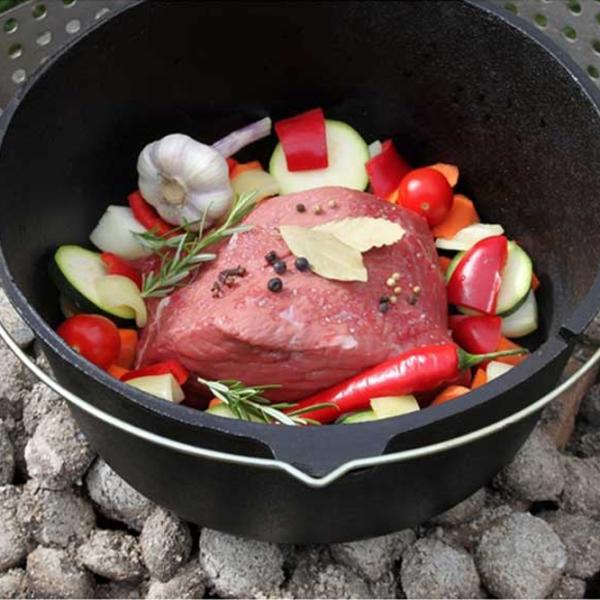Ceaun pentru grătar Petromax Dutch Oven Essential 6l / Fontă / Black photo 6