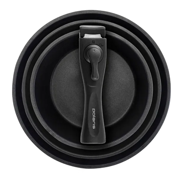 Set de tigăi Polaris EasyKeep 4DG Adâncă / 18 cm / Black photo 2