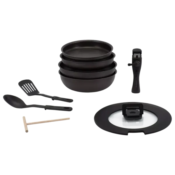 Set de tigăi Polaris EasyKeep 9D Adâncă / 22 cm / Black photo 1
