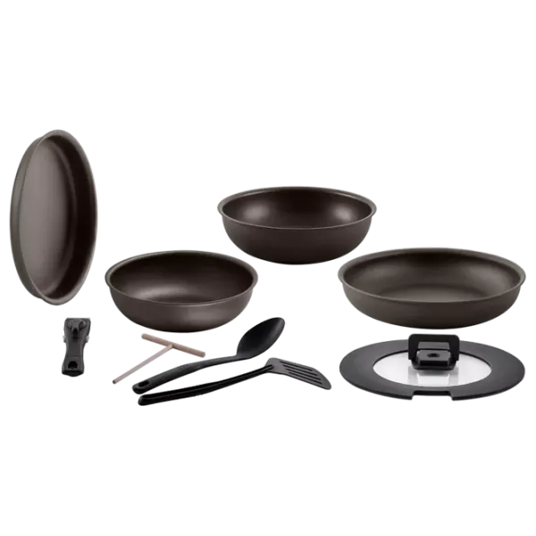 Set de tigăi Polaris EasyKeep 9D Adâncă / 22 cm / Black photo 2