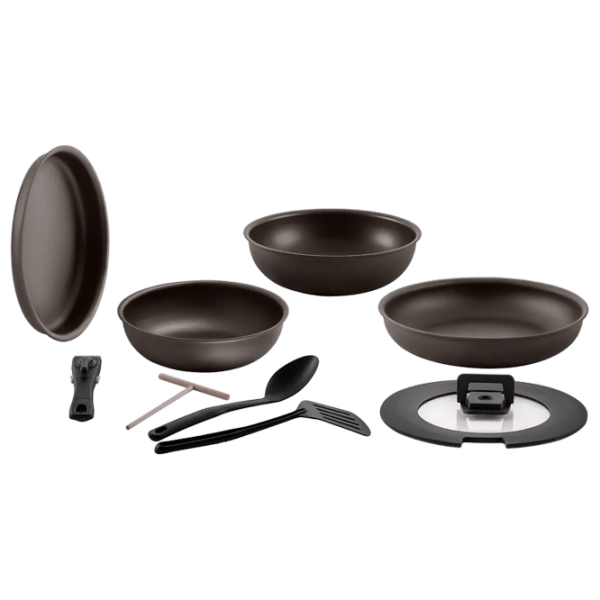 Set de tigăi Polaris EasyKeep 9D Adâncă / 22 cm / Black photo 2