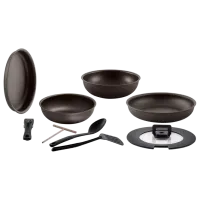 Набор сковородок Polaris EasyKeep 9D Глубокие / 22 см / Черный photo 2