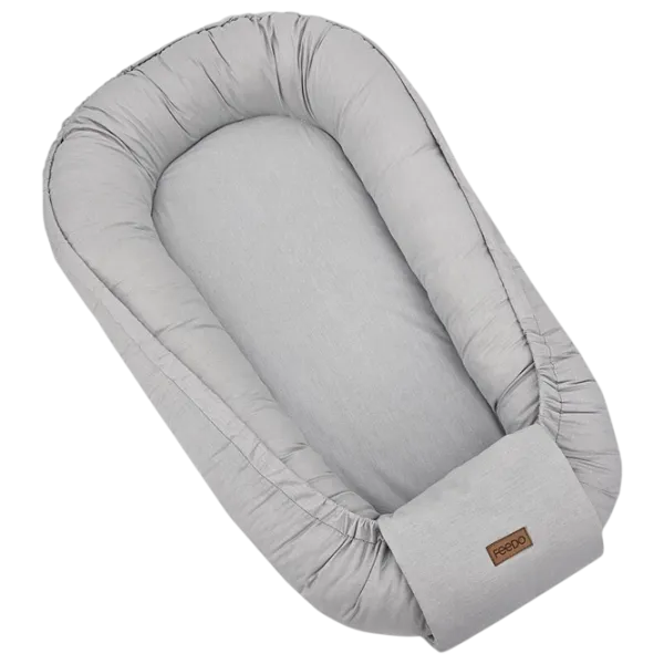 Babynest Feedo Binding (209214) Bumbac/ Light Gray photo 1
