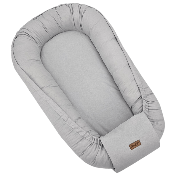 Babynest Feedo Binding (209214) Bumbac/ Light Gray photo 1