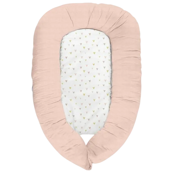 Babynest Kikka Boo Memory Hearts (31106010090) Bumbac/ White Pink photo 1