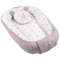 Babynest PernaMea Buline (PM.100927/13) Bumbac/ White Brown