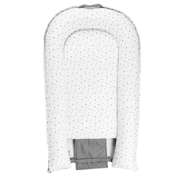 Babynest PernaMea Stars (PM.100927/6) Bumbac/ White Gray photo 2