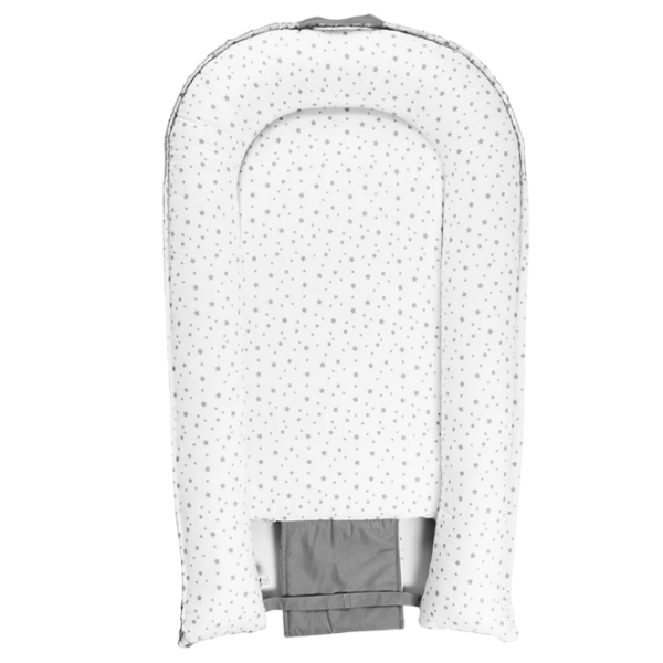 Babynest PernaMea Stars (PM.100927/6) Bumbac/ White Gray photo 2