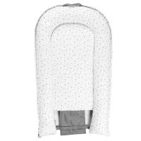 Babynest PernaMea Stars (PM.100927/6) Bumbac/ White Gray photo 2