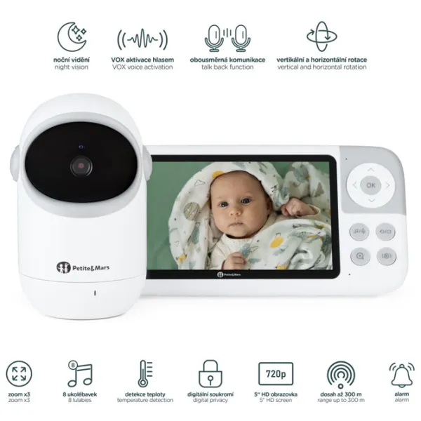 Радио-няня Petite&Mars Eve 5.0 Аккумулятор / 300 м photo 4