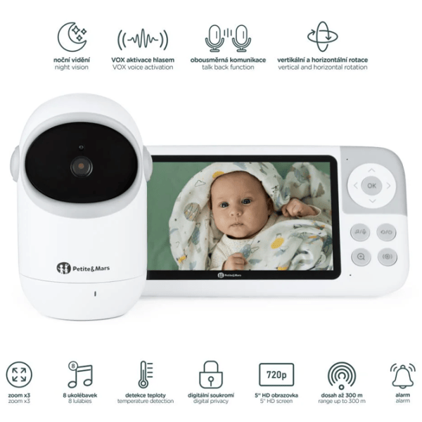 Радио-няня Petite&Mars Eve 5.0 Аккумулятор / 300 м photo 4