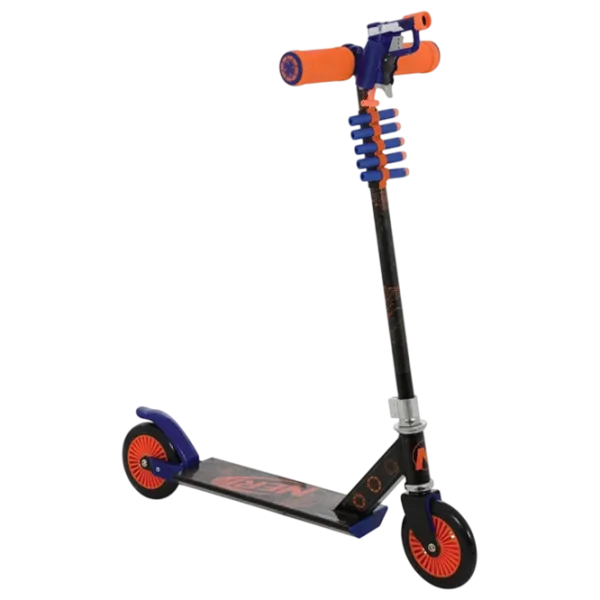 Детский двухколёсный самокат Nerf Nerf With Blaster (5017915002574) 50 кг/ Синий photo 1