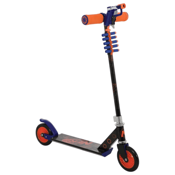 Детский двухколёсный самокат Nerf Nerf With Blaster (5017915002574) 50 кг/ Синий photo 1