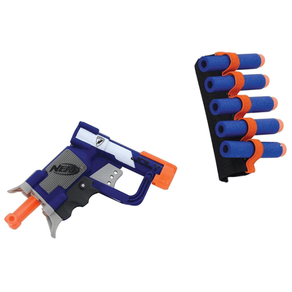 Детский двухколёсный самокат Nerf Nerf With Blaster (5017915002574) 50 кг/ Синий photo 2