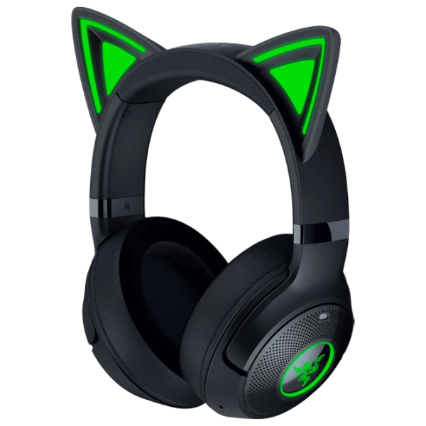 Наушники Razer Kraken Kitty Edition V2 Зелёный Черный Беспроводные/ Игровой photo 1
