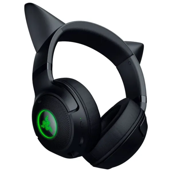 Наушники Razer Kraken Kitty Edition V2 Зелёный Черный Беспроводные/ Игровой photo 3