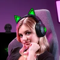 Căști Razer Kraken Kitty Edition V2 Green Black Fără fir/ Gaming photo 7