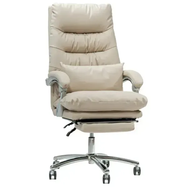 Fotoliu de birou AG Bubble  Piele artificială/ White Chrome photo 1
