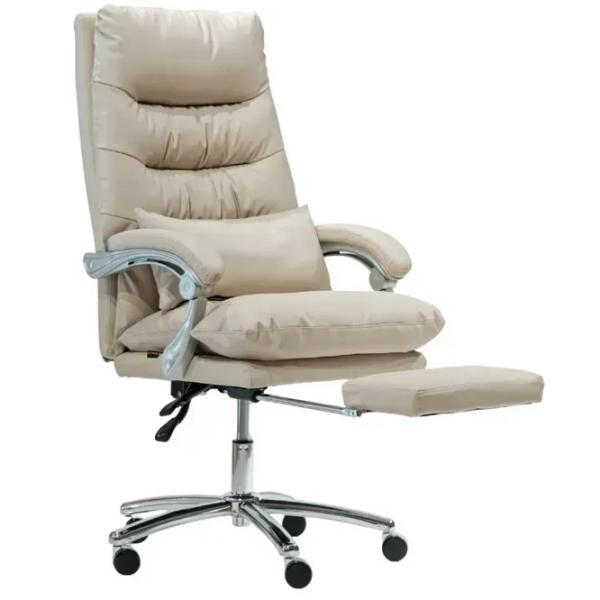 Fotoliu de birou AG Bubble  Piele artificială/ White Chrome photo 3