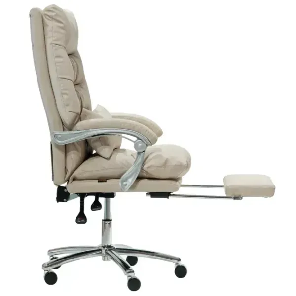 Fotoliu de birou AG Bubble  Piele artificială/ White Chrome photo 4
