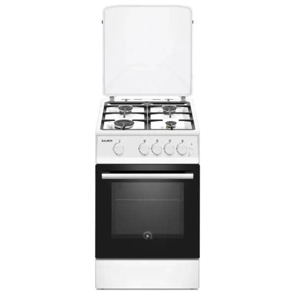 Aragaz Bauer TG 5640 WIC Pe gaz/ White/ Black photo 1