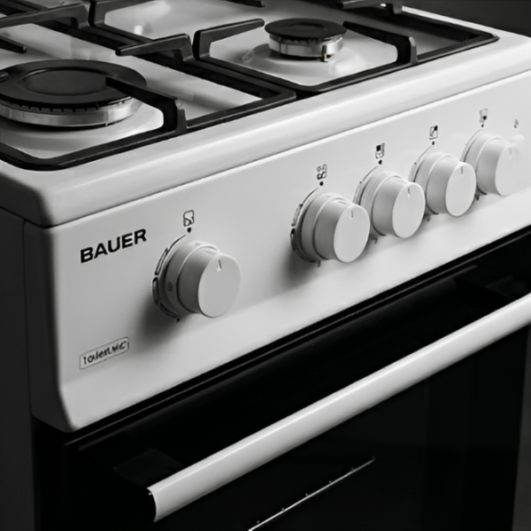 Aragaz Bauer TG 5640 WIC Pe gaz/ White/ Black photo 2