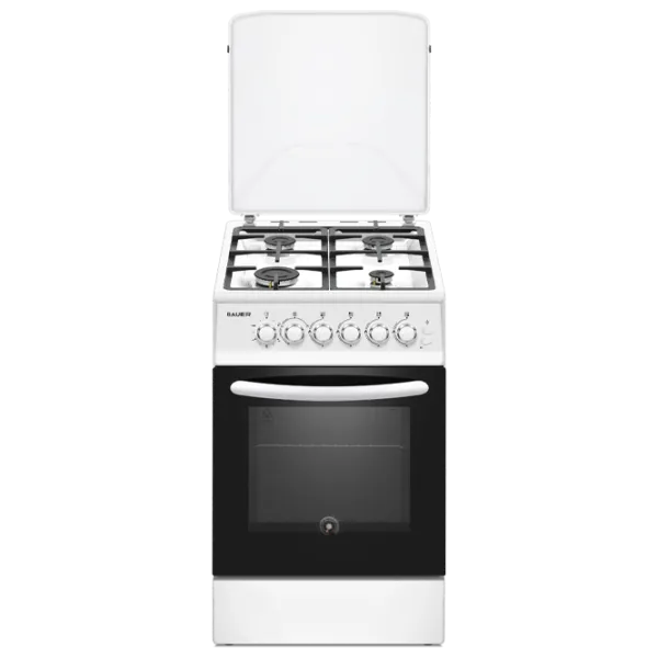 Aragaz Bauer TG 5640 WICTGF Pe gaz/ White/ Black photo 1
