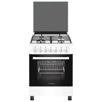 Плита Zanetti Z60 EWH Газовая/ Белый/ Черный