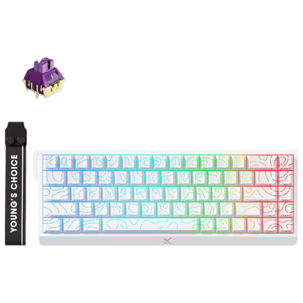 Tastatură Mchose Ace 68 Ultra Esports Fără fir / White photo 1