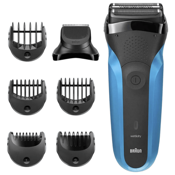Aparat de ras electric Braun 310BT Black Blue  photo 1