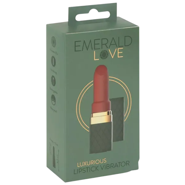 Вибратор Luxurious Lipstick Vibrator Emerald Love Зеленый photo 1