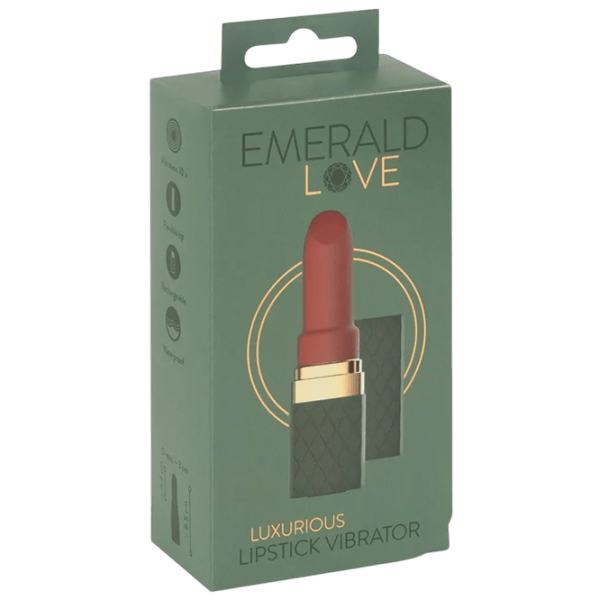Вибратор Luxurious Lipstick Vibrator Emerald Love Зеленый photo 1
