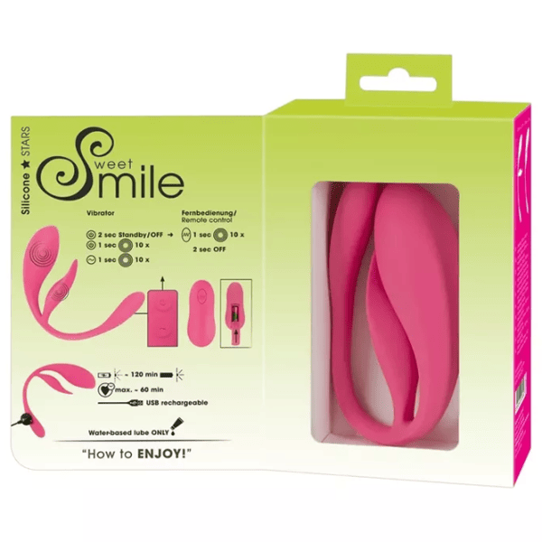 Вибратор Sweet Smile RC Double Pleasure Love Ball Розовый photo 14
