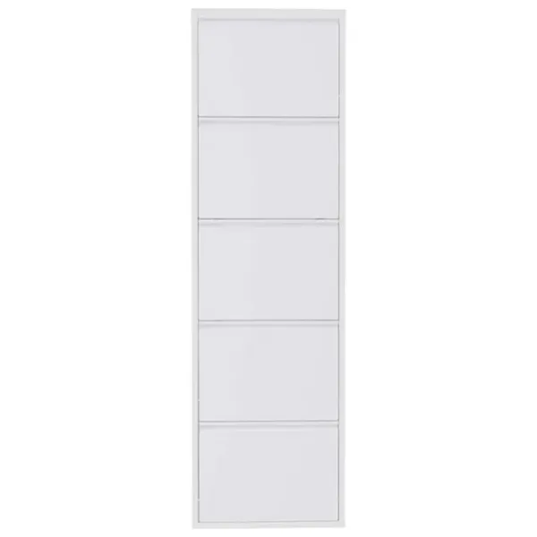 Обувной шкаф Trendy 5 Piece Metal 169 x 50 x 15см /White /Белый photo 1