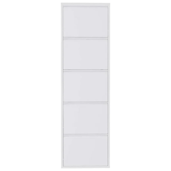 Обувной шкаф Trendy 5 Piece Metal 169 x 50 x 15см /White /Белый photo 1