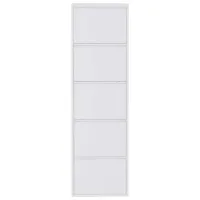 Обувной шкаф Trendy 5 Piece Metal 169 x 50 x 15см /White /Белый