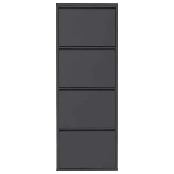 Обувной шкаф Trendy 4 Piece Metal 136 x 50 x 15см /Anthracite /Антрацит photo 1