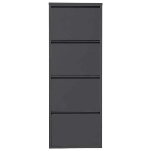 Обувной шкаф Trendy 4 Piece Metal 136 x 50 x 15см /Anthracite /Антрацит photo 1