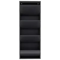 Обувной шкаф Trendy 4 Piece Metal 136 x 50 x 15см /Anthracite /Антрацит photo 2