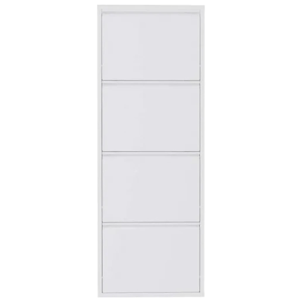 Обувной шкаф Trendy 4 Piece Metal 136 x 50 x 15см /White /Белый photo 1