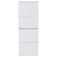 Обувной шкаф Trendy 4 Piece Metal 136 x 50 x 15см /White /Белый