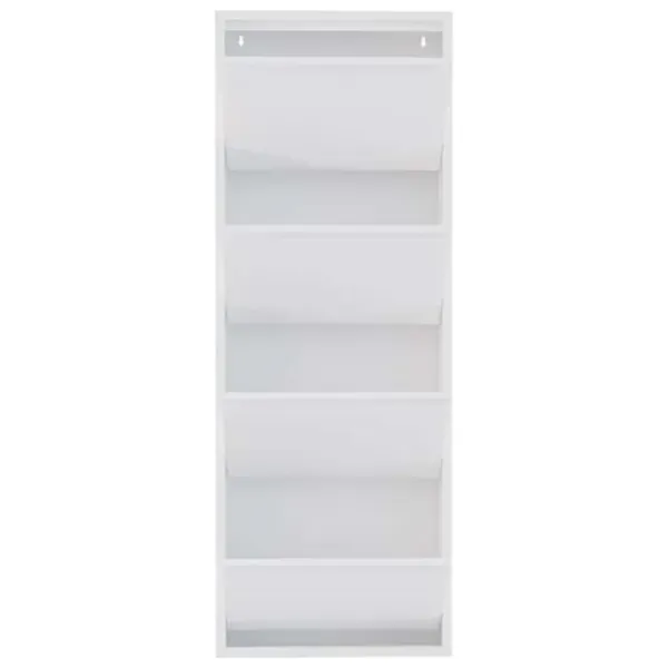 Обувной шкаф Trendy 4 Piece Metal 136 x 50 x 15см /White /Белый photo 2