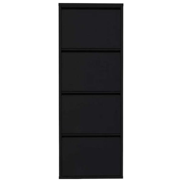 Обувной шкаф Trendy 4 Piece Metal 136 x 50 x 15см /Black /Черный photo 1