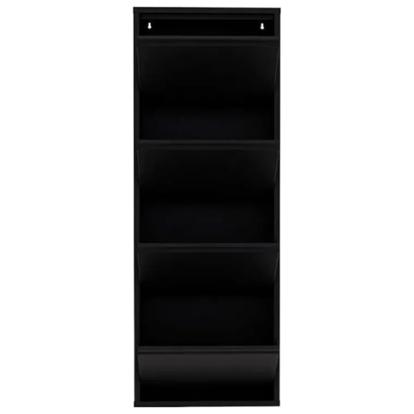 Обувной шкаф Trendy 4 Piece Metal 136 x 50 x 15см /Black /Черный photo 2