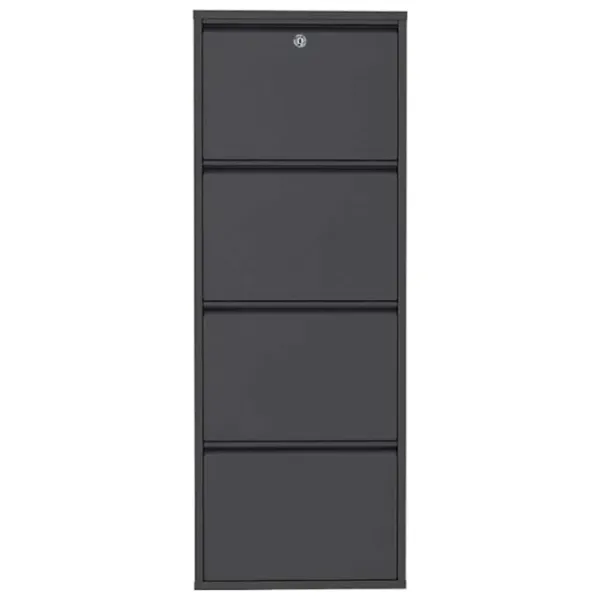 Обувной шкаф Trendy Locking 4 Piece Meta 136 x 50 x 15см /Anthracite /Антрацит photo 1