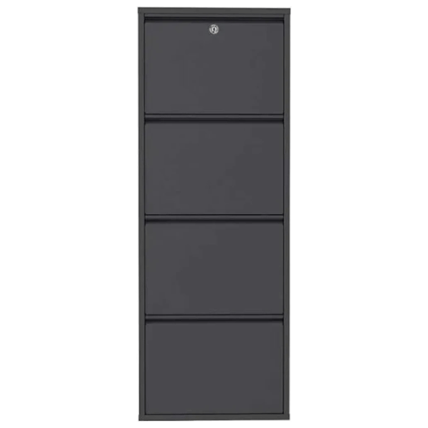 Обувной шкаф Trendy Locking 4 Piece Meta 136 x 50 x 15см /Anthracite /Антрацит photo 1