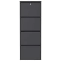 Обувной шкаф Trendy Locking 4 Piece Meta 136 x 50 x 15см /Anthracite /Антрацит