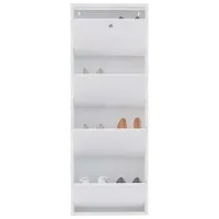 Обувной шкаф Trendy Locking 4 Piece Meta 136 x 50 x 15см /White /Белый